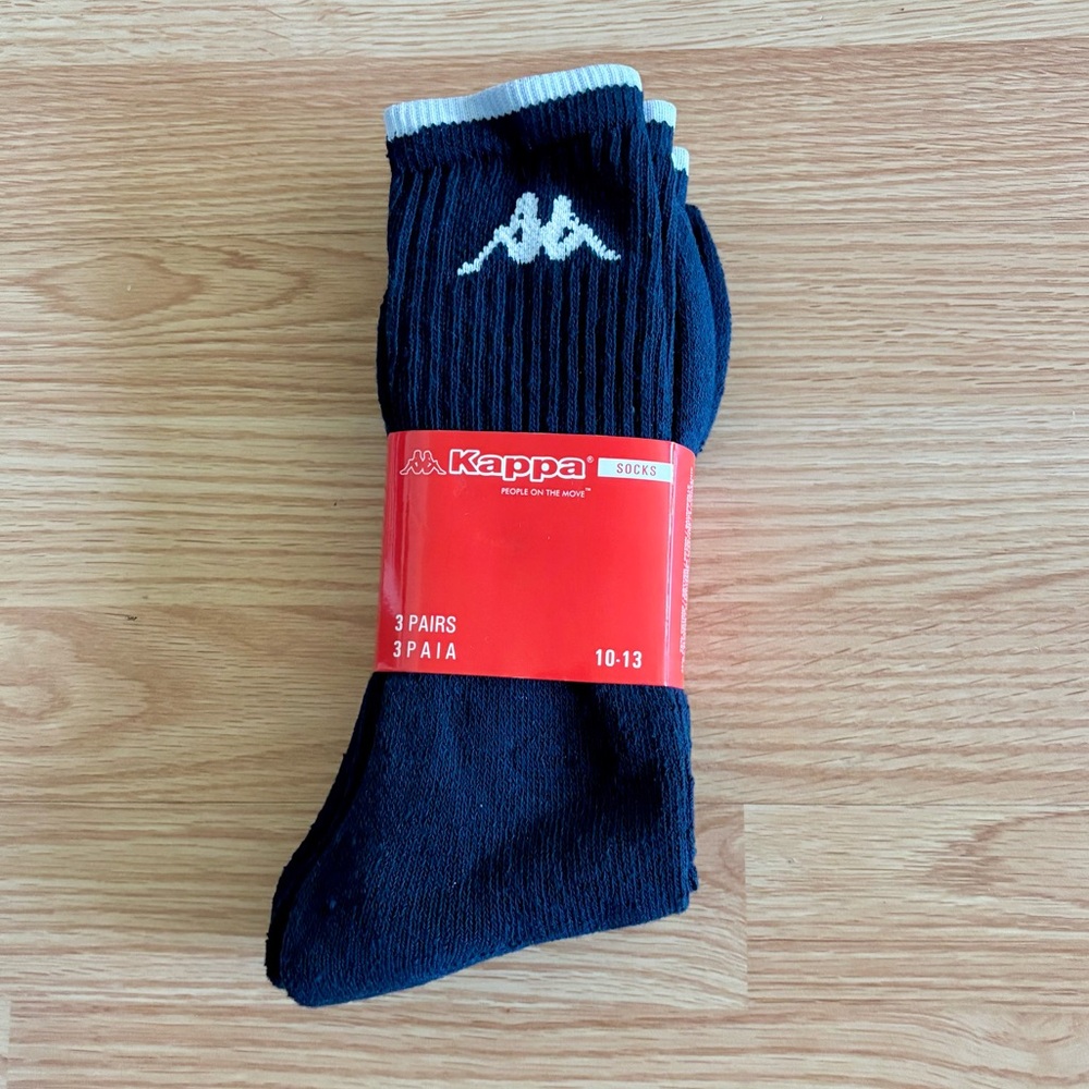 Kappa Men's Navy Casual Socks 3 Pairs 10-13